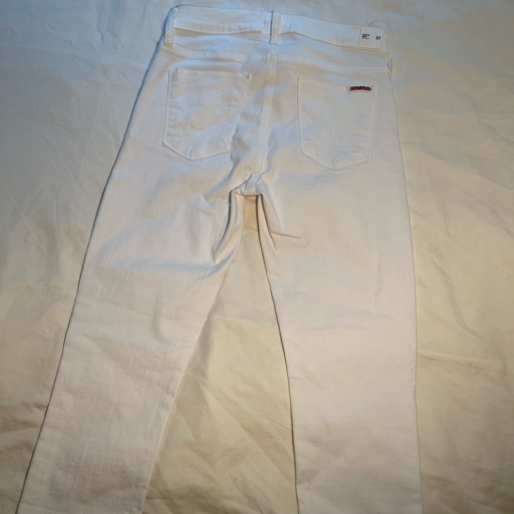 Hudson Mid-rise Nico Super Skinny White Jeans - Picture 6 of 10